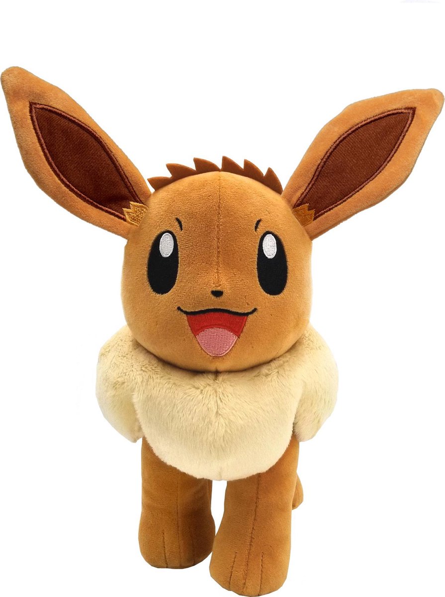 Pokémon knuffel Eevee junior 30 cm pluche - Bruin