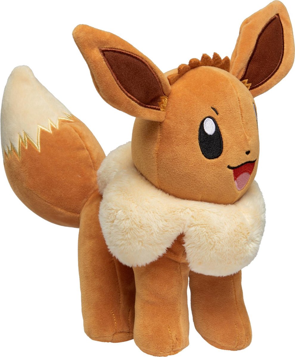 Pokémon knuffel Eevee junior 30 cm pluche - Bruin