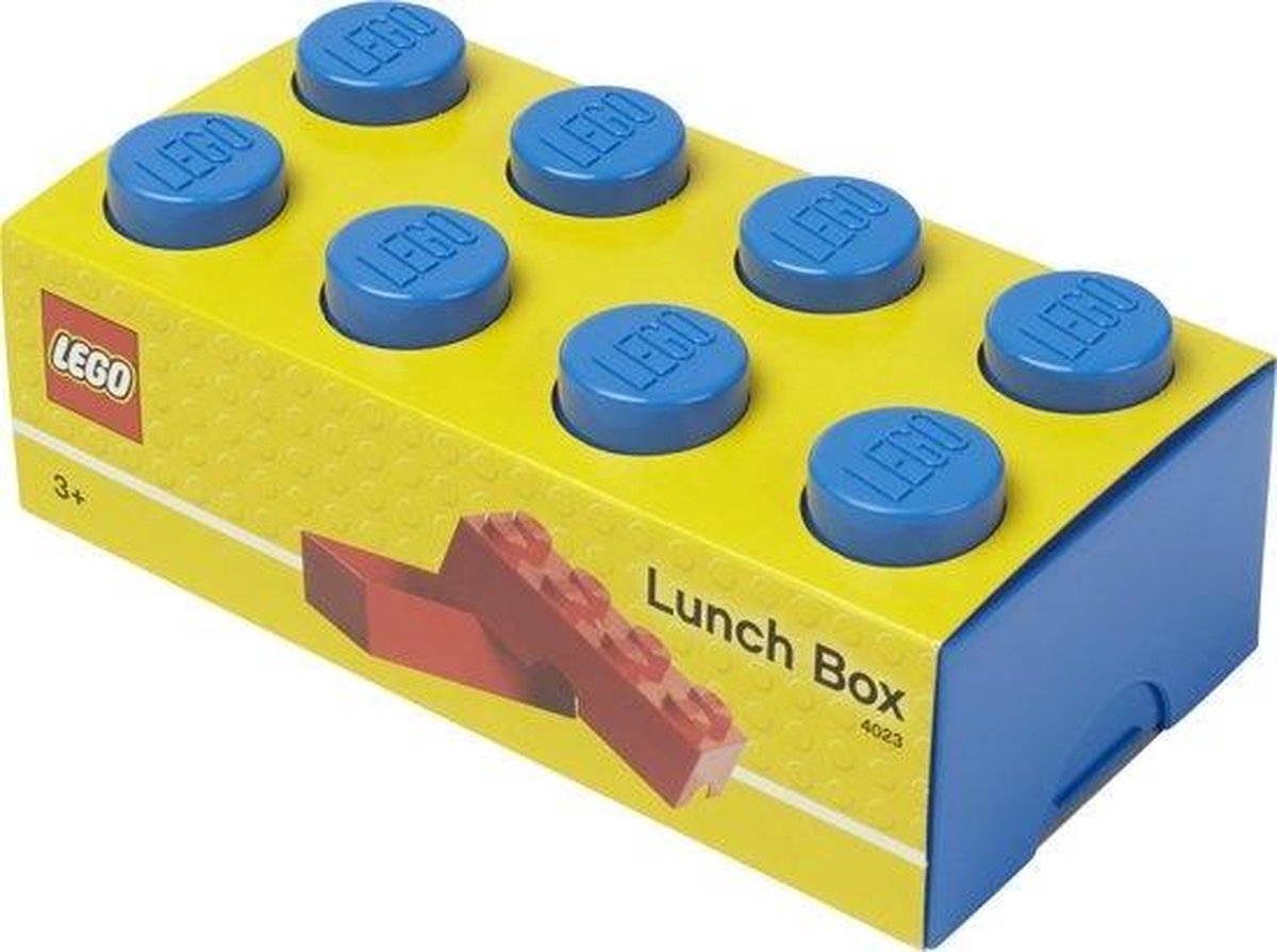 Lego lunchbox Brick 20 x 9,5 x 7,3 cm polypropyleen - Blauw