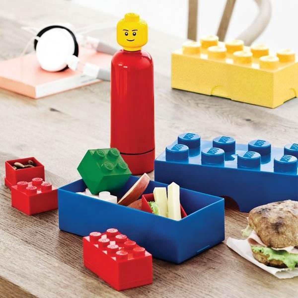 Lego lunchbox Brick 20 x 9,5 x 7,3 cm polypropyleen - Blauw