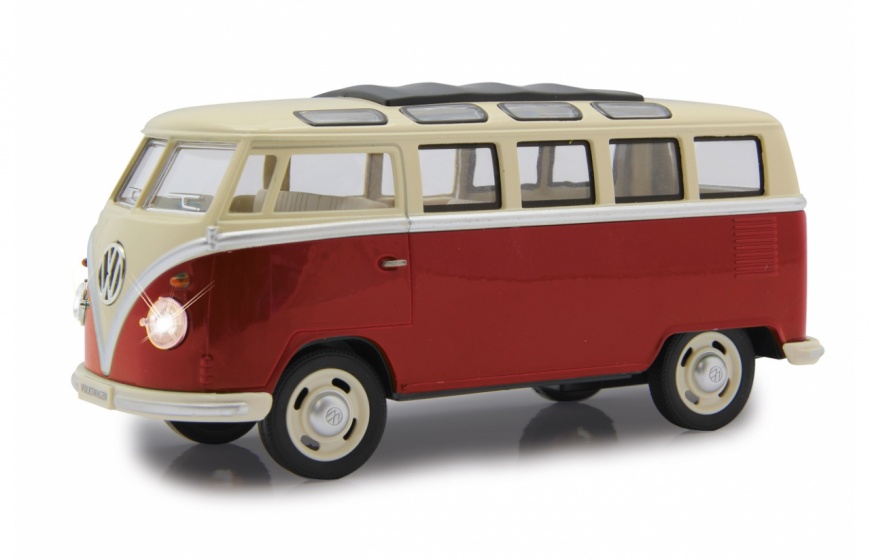 Jamara schaalmodel Volkswagen T1 Bus die cast 1:24 - Rood