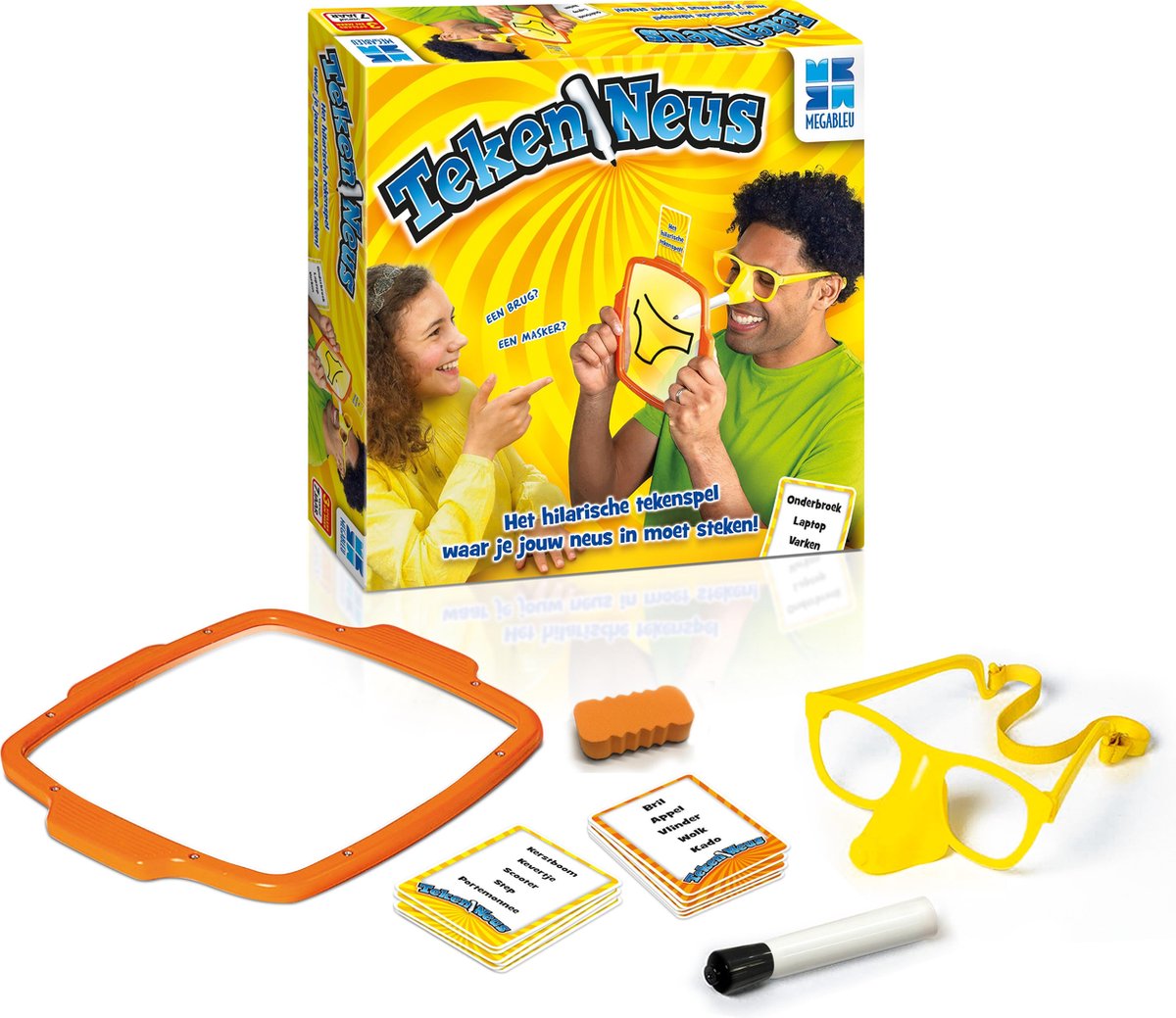 Megableu familiespel Tekenneus (NL) - Geel