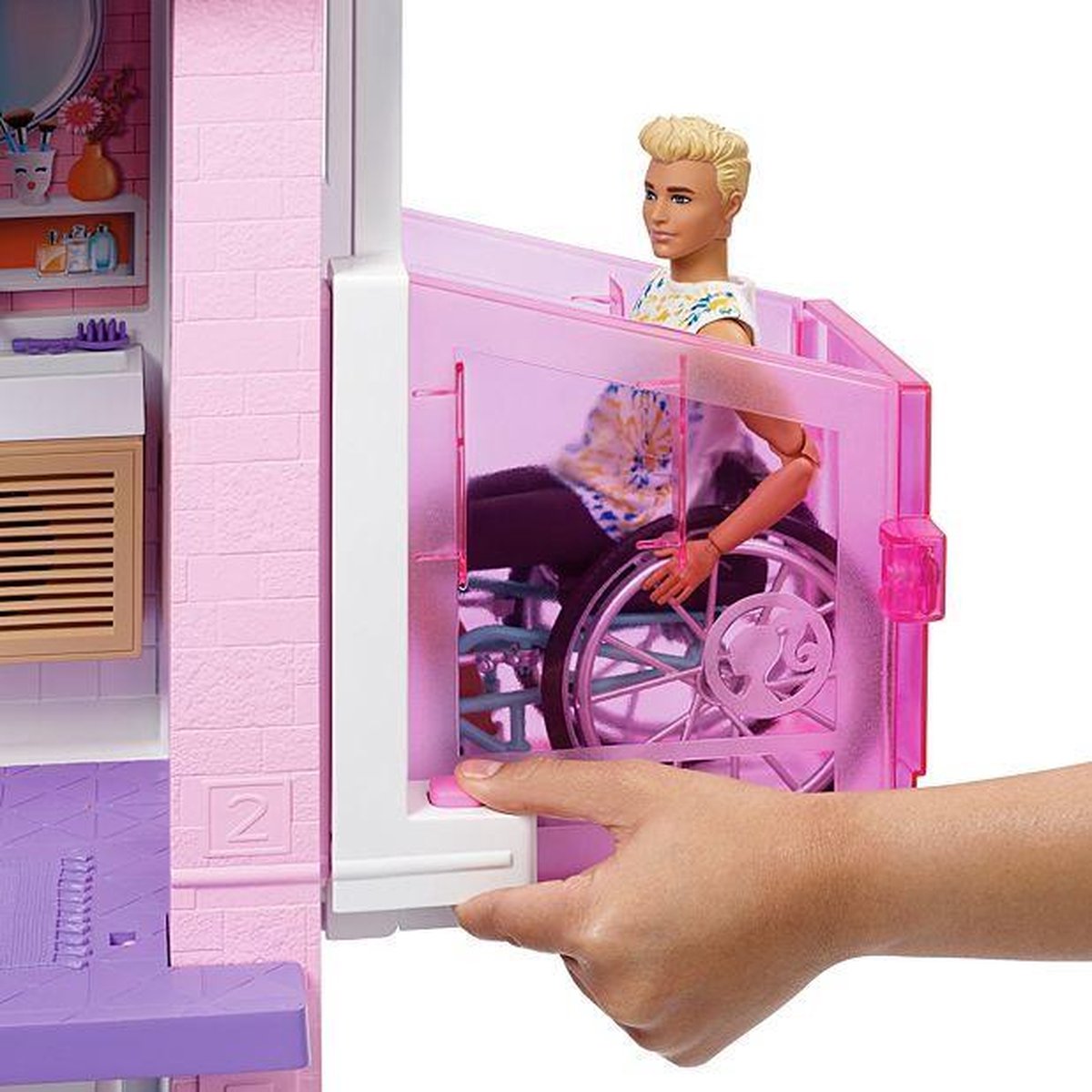 Barbie speelset Dreamhouse meisjes 1,9 meter 75 delig - Roze