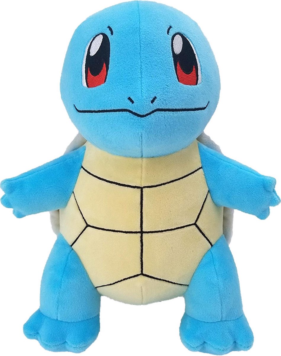 Pokémon knuffel Squirtle junior 30 cm pluche aqua - Blauw