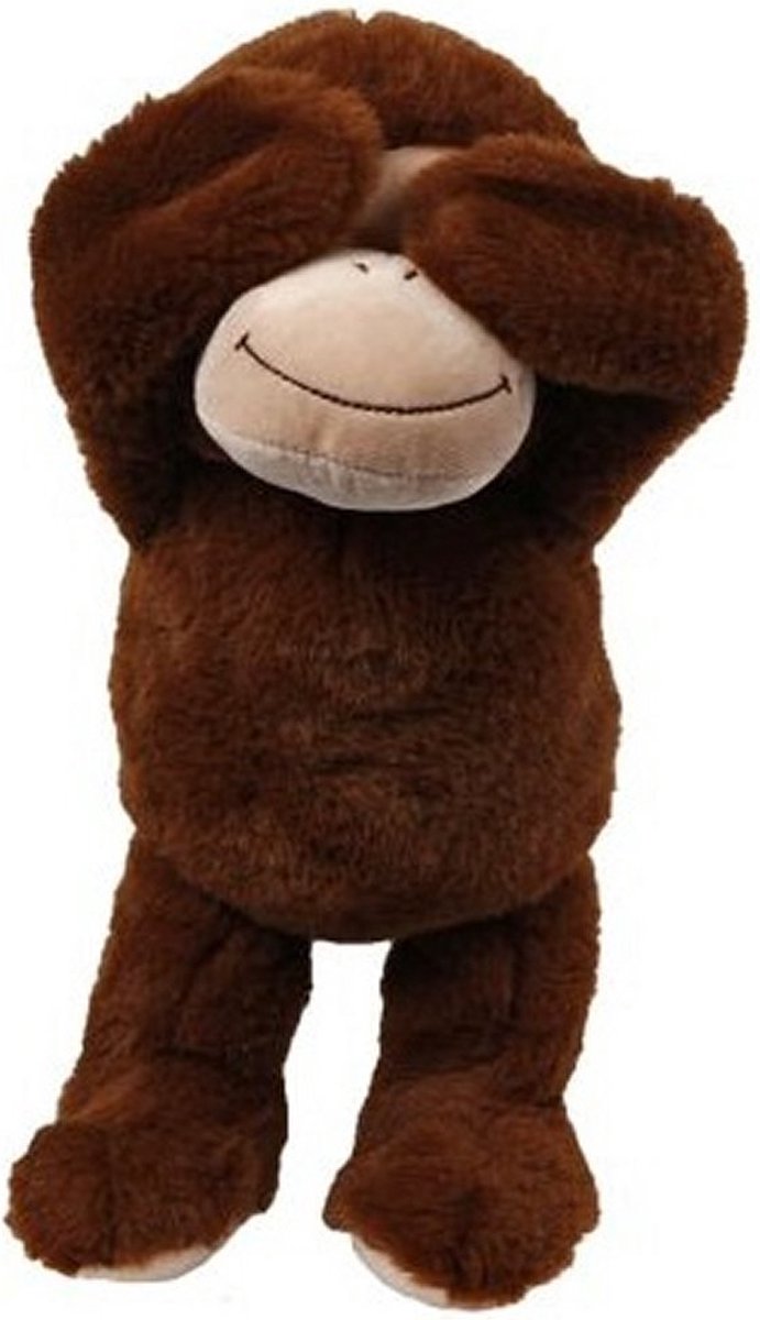Toys Amsterdam knuffelaap junior 33 cm pluche - Bruin