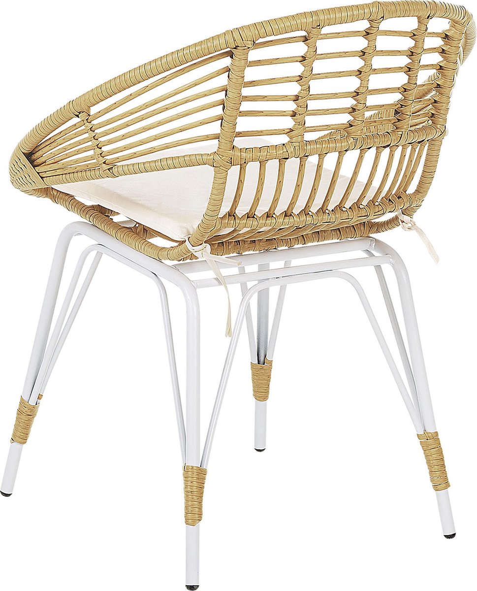 Beliani Pellaro - Balkonset-natuurlijk-pe Rotan - Beige