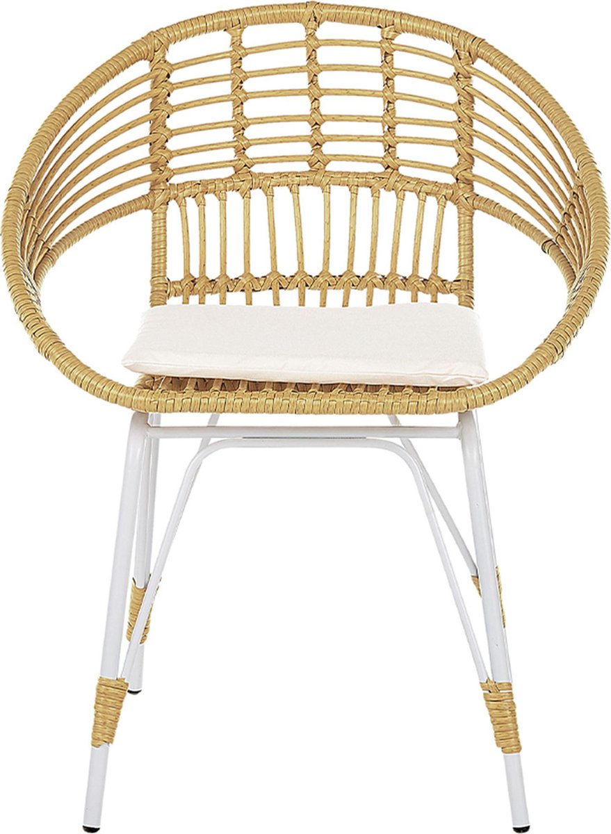 Beliani Pellaro - Balkonset-natuurlijk-pe Rotan - Beige
