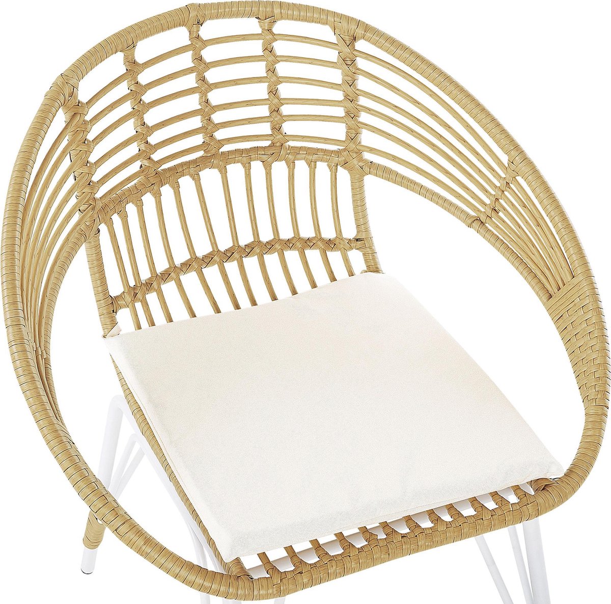 Beliani Pellaro - Balkonset-natuurlijk-pe Rotan - Beige