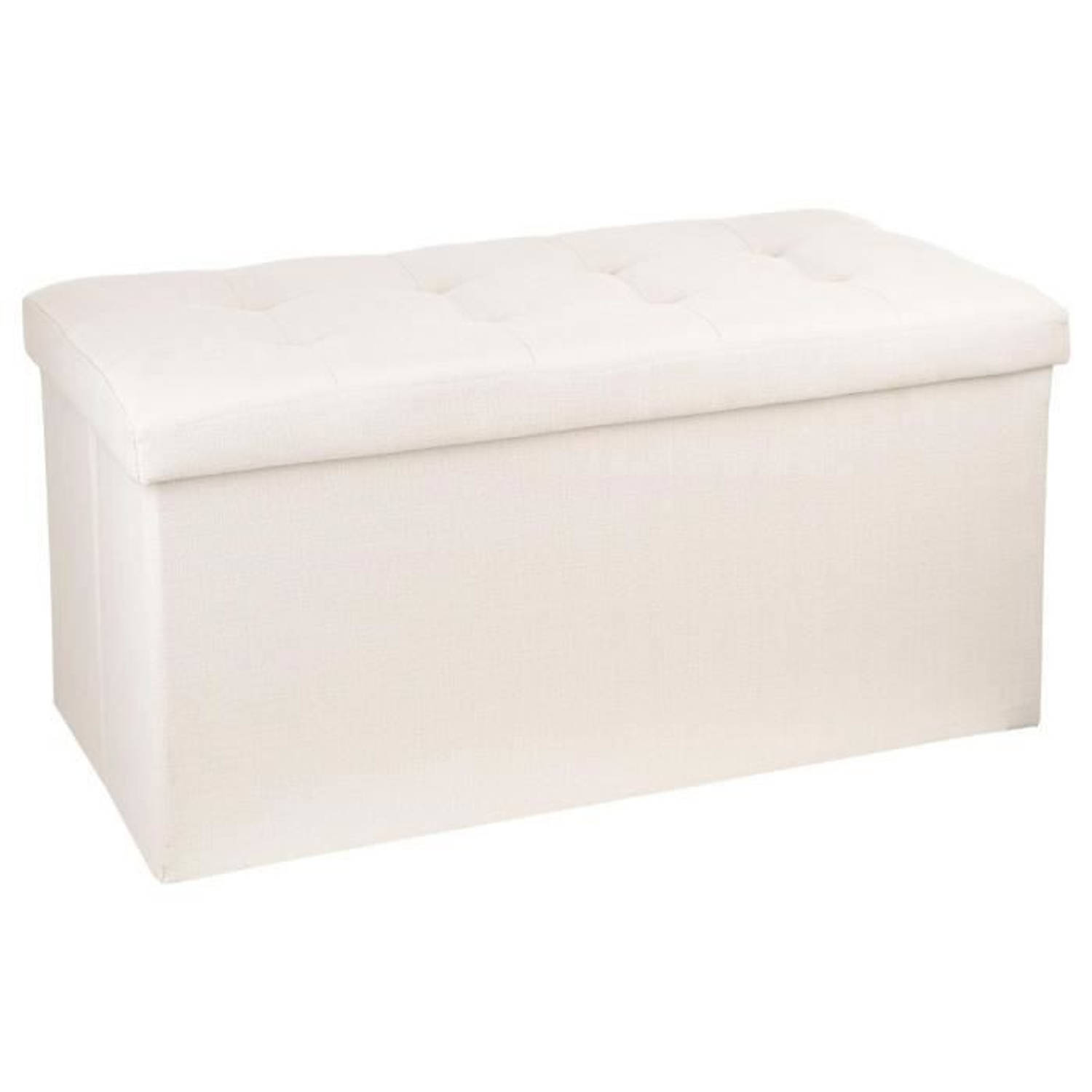 Cstore Lysandre Opvouwbare Dubbele Poef L 75.7 X D 37.5 X H 38 Cm - Beige