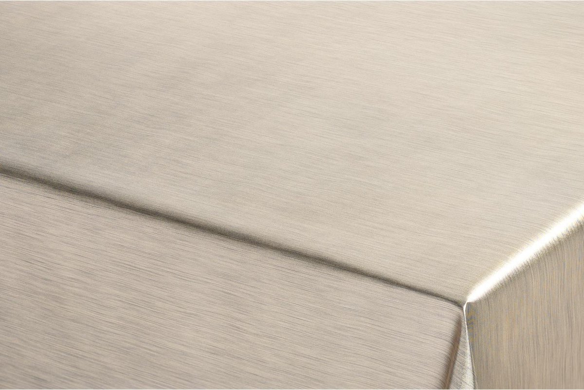 Bellatio Design Luxe Tafelzeil/tafelkleeden Metallic Look 140 X 220 Cm - Tuintafelkleed - Goud