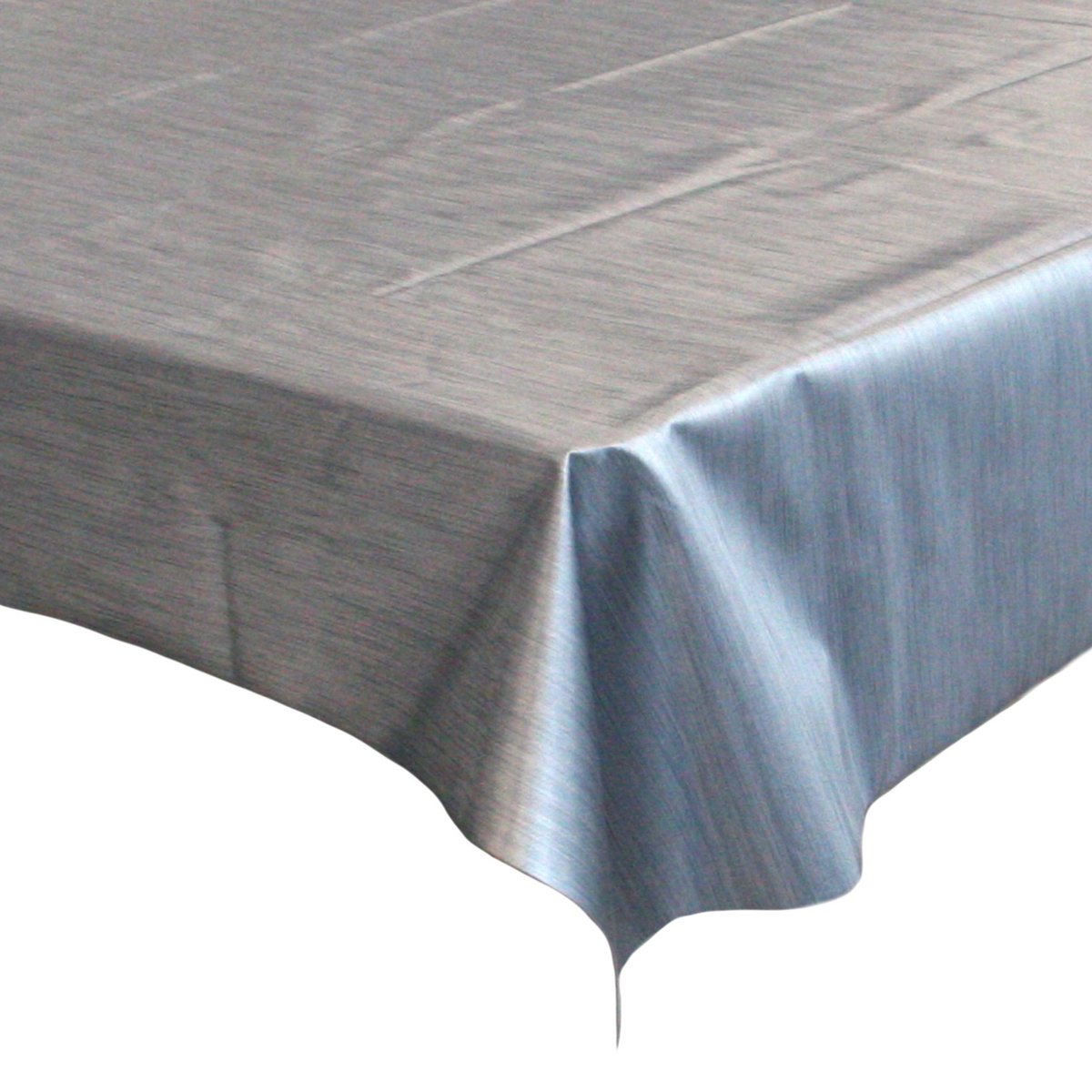 Bellatio Design Luxe Tafelzeil/tafelkleed Zilveren Metallic Look 140 X 300 Cm - Tuintafelkleed - Silver