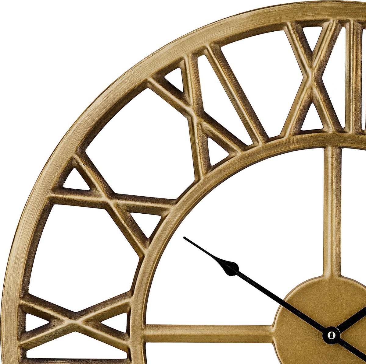 Beliani Nottwil - Wandklok--ijzer - Goud