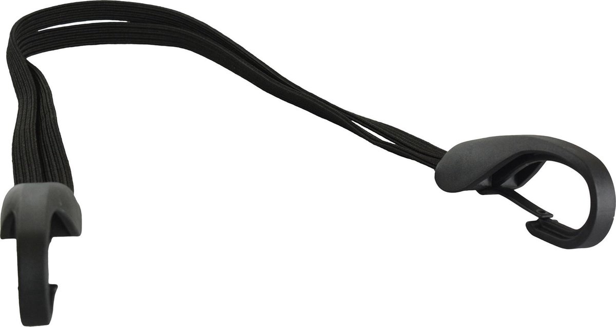 Widek Snelbinder Met Grote Veiligheids Haak En 2 Banden. 57cm - Zwart