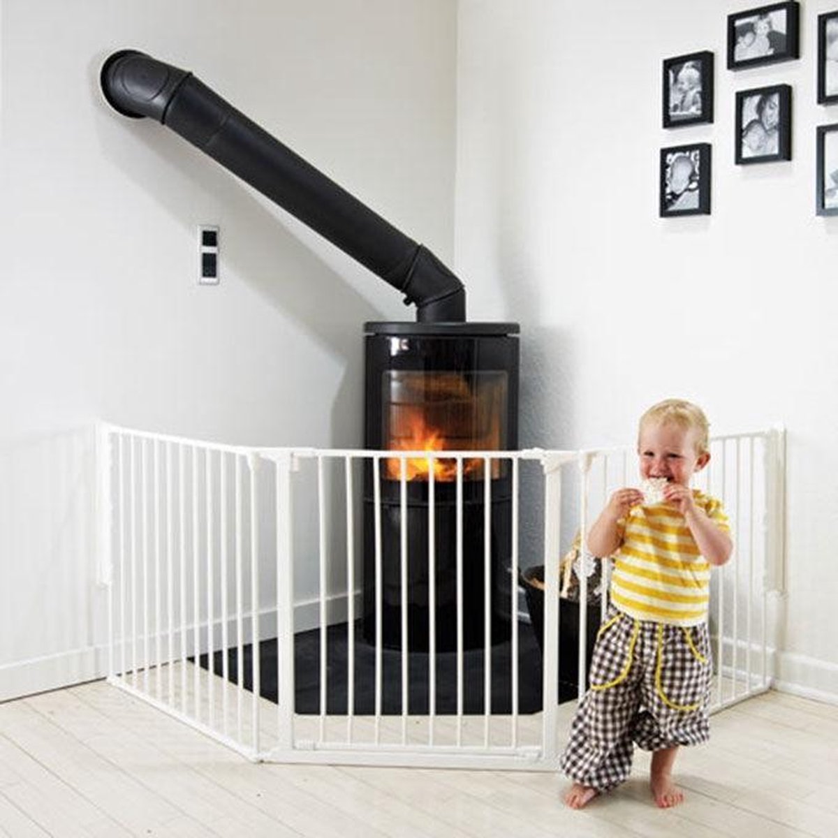 BabyDan Flex L 90-223 Veiligheidshekje - Wit