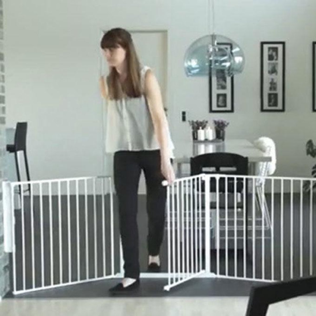 BabyDan Flex L 90-223 Veiligheidshekje - Wit