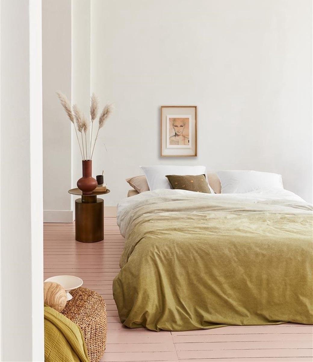 vtwonen Dip Dye Dekbedovertrek 200 x 220 cm - Geel