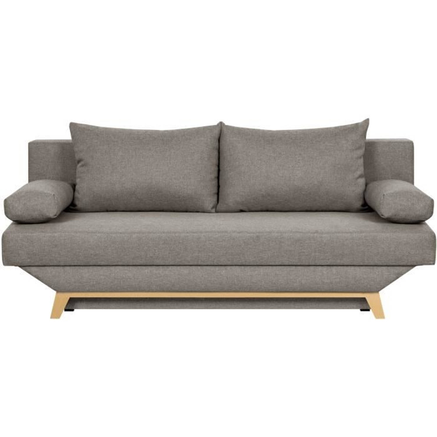 Cstore Teijo Converteerbare Bank Met 3 Zitplaatsen En Opbergdoos - Taupe-stof - L187 X D 91 X H 82 Cm