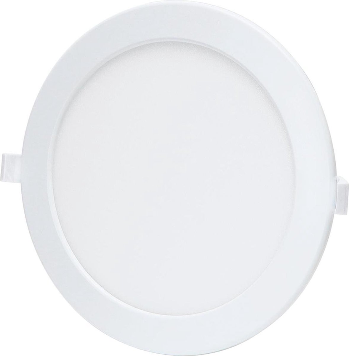 BES LED Led Downlight - Smart Led - Aigi Zumba - 18w - Aanpasbare Kleur - Inbouw Rond - Mat - Aluminium - Ø220mm - Wit