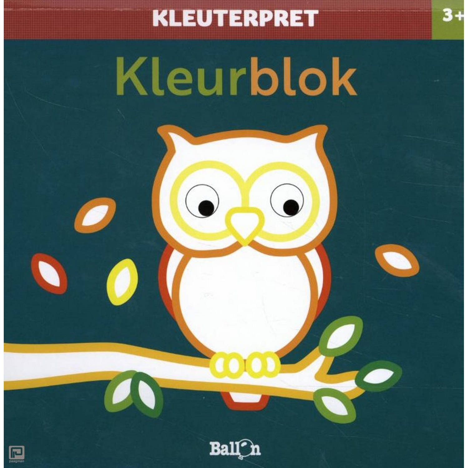 Ballon Media Kleuterpret Kleurboek Uil 3+