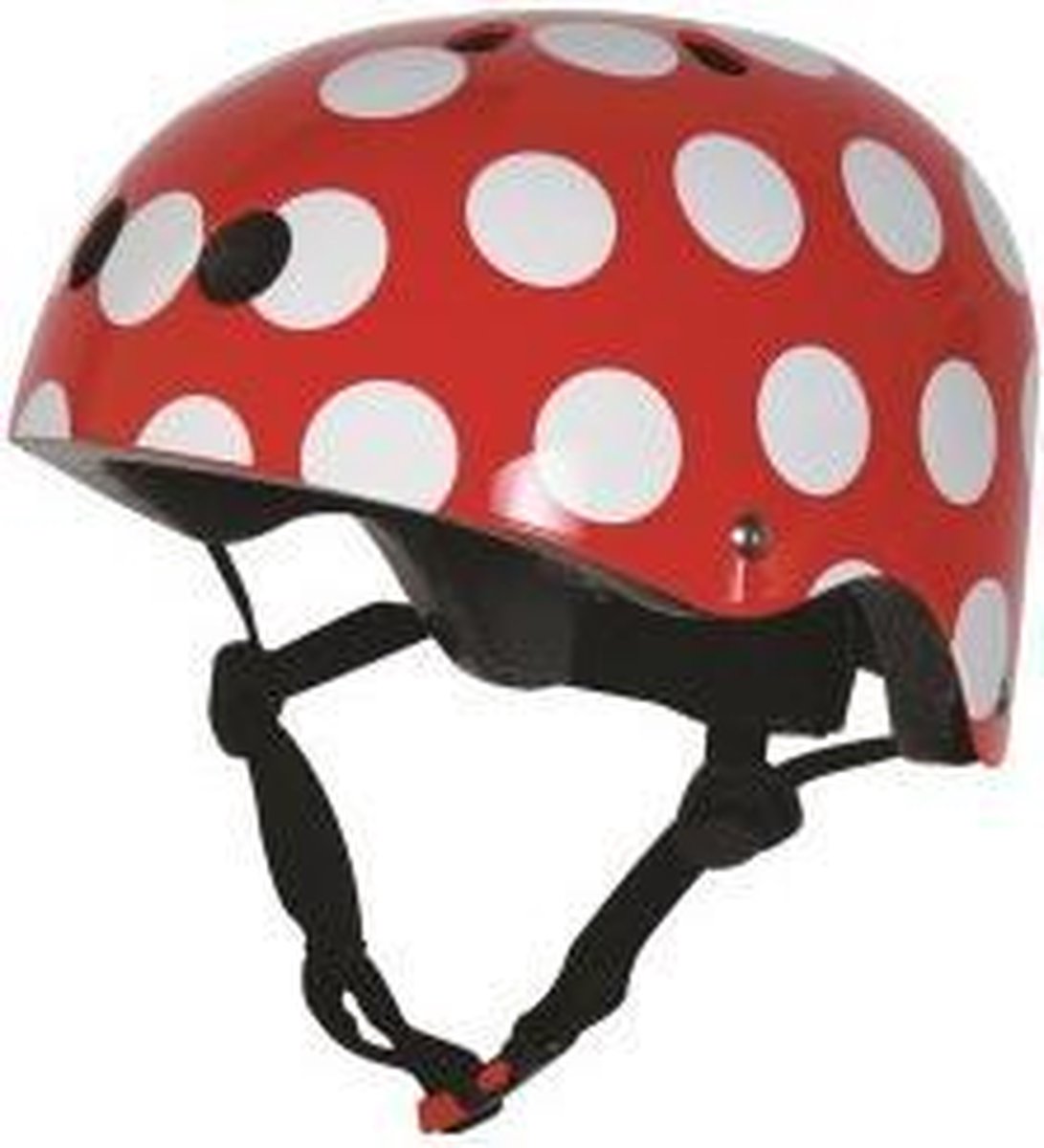 Kiddimoto Red Dotty Kinderhelm - Rood