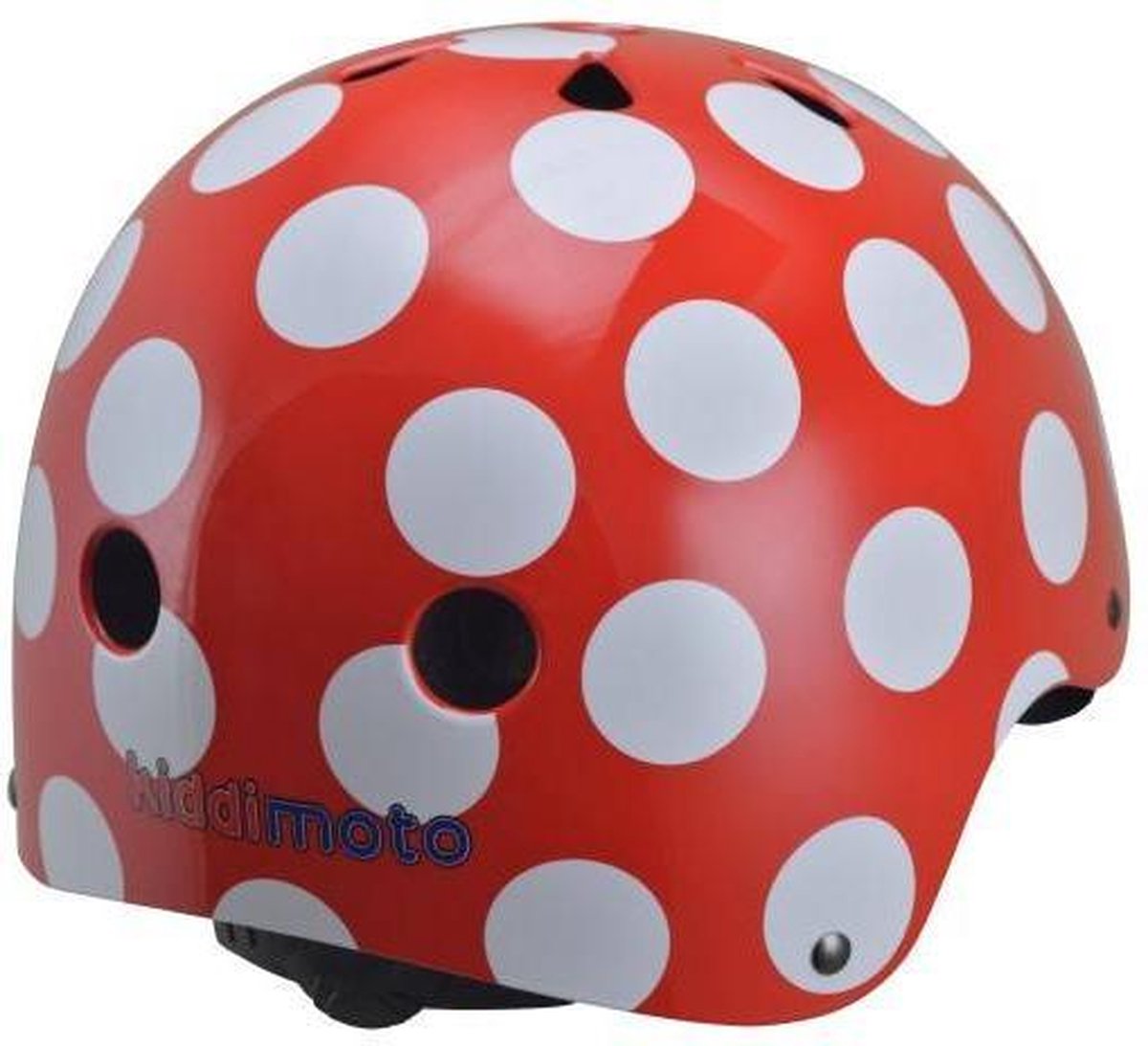 Kiddimoto Red Dotty Kinderhelm - Rood