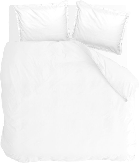 Walra Vintage Satin Dekbedovertrek 200 x 220 cm - Wit