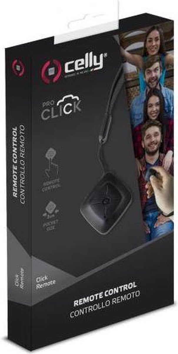 Bluetooth Afstandsbediening, - Kunststof - Celly - Zwart