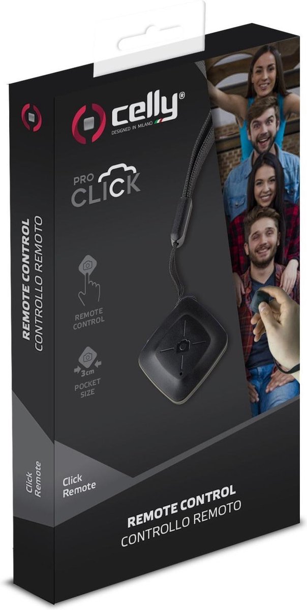 Bluetooth Afstandsbediening, - Kunststof - Celly - Zwart