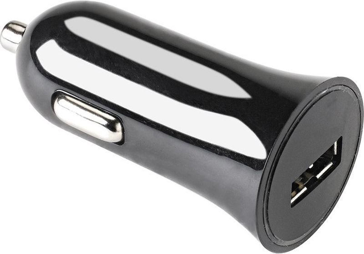 Autolader Met 1 Usb Poort, - Celly - Zwart