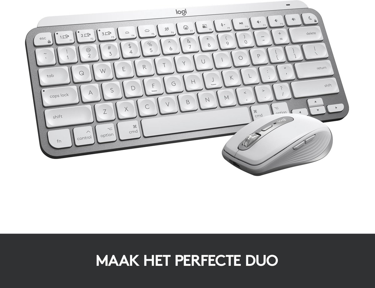 Logitech MX Keys Mini Voor Mac Draadloos Qwerty - Grijs