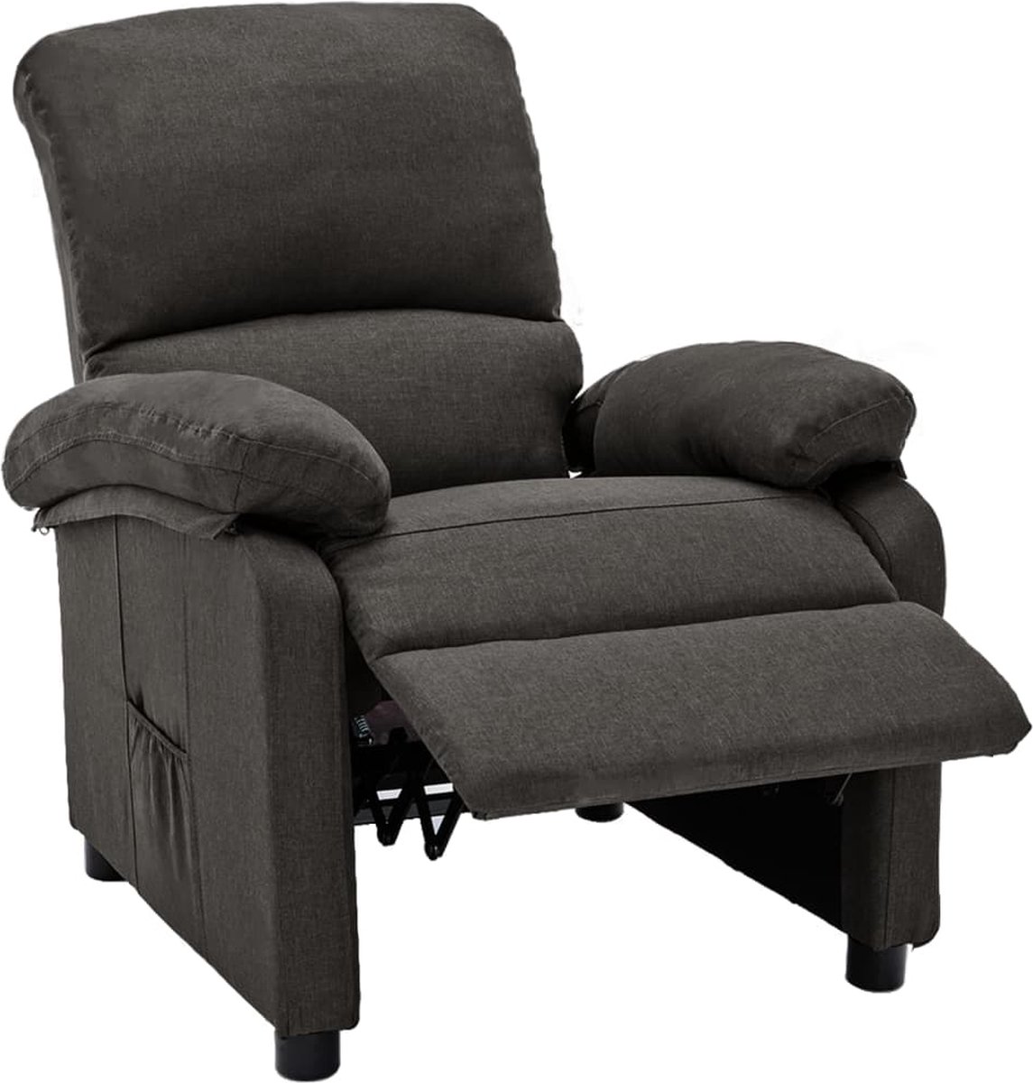 Vidaxl Fauteuil Verstelbaar Stof Donker - Grijs