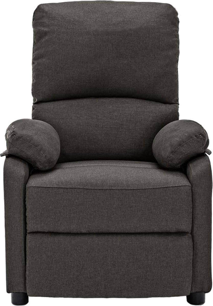 Vidaxl Fauteuil Verstelbaar Stof Donker - Grijs