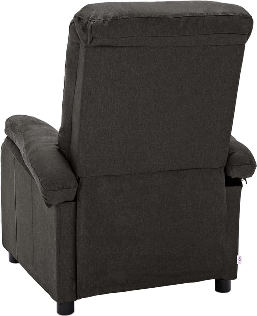 Vidaxl Fauteuil Verstelbaar Stof Donker - Grijs