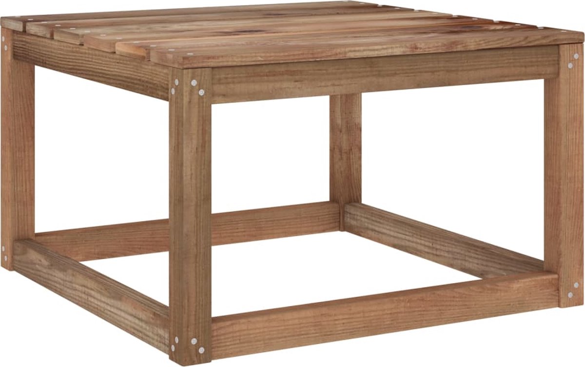 Vidaxl 7-delige Loungeset Pallet Met Kussens Geïmpregneerd Grenenhout - Bruin