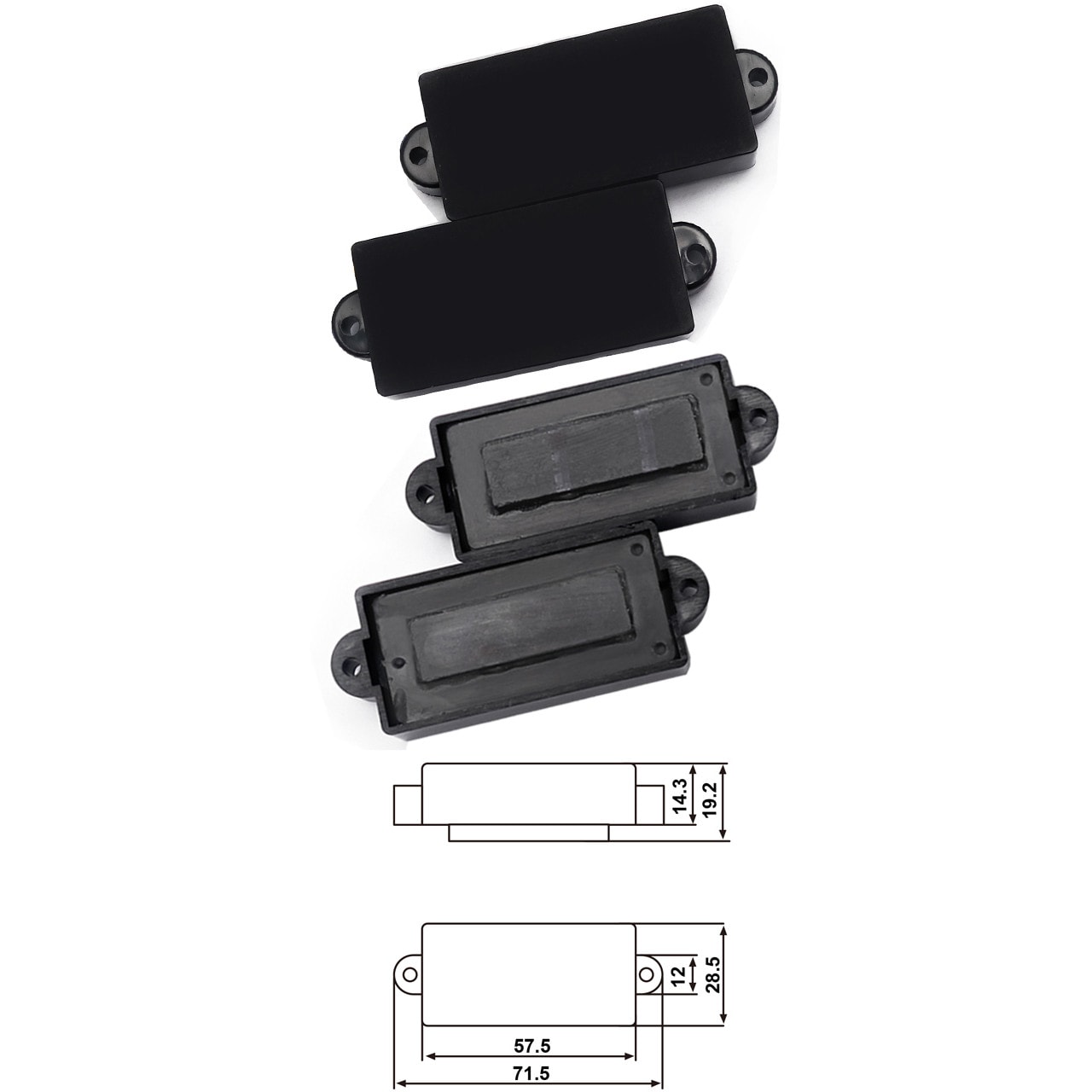 Fazley 10568 spit single-coil voor elektrische basgitaar