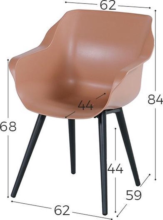 Hartman Sophie Studio Tuinstoel - Set van 2 - Roze