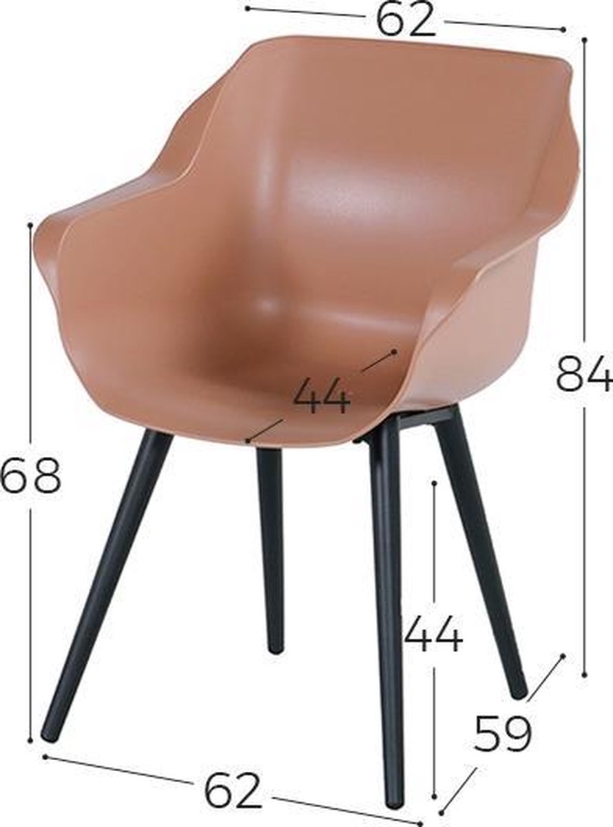 Hartman Sophie Studio Tuinstoel - Set van 2 - Roze