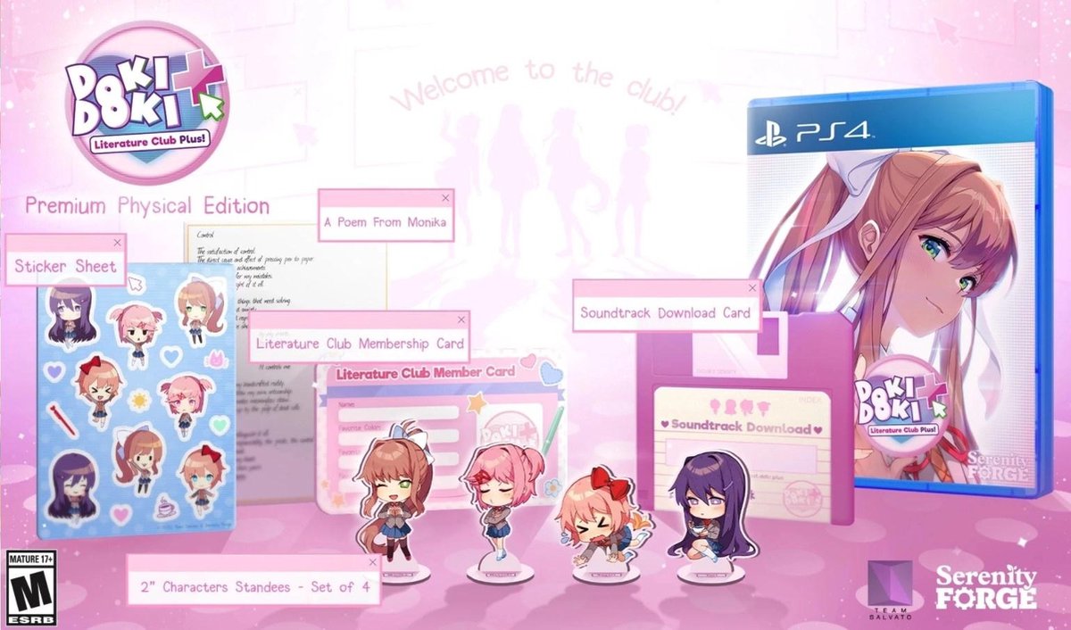 Serenity Forge Doki Doki Literature Club Plus! Premium Physical Edition