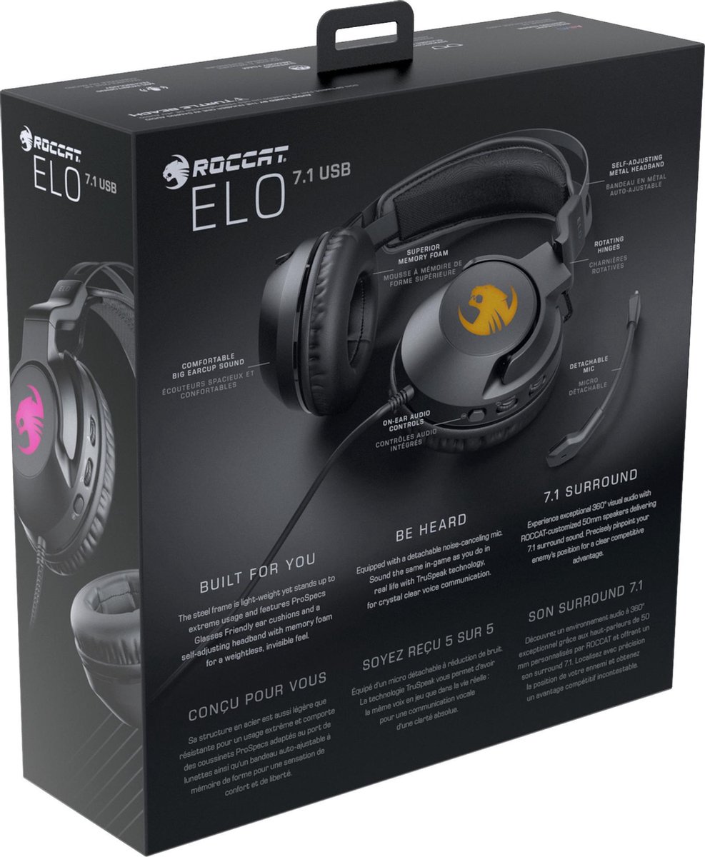 Roccat ELO 7.1 USB - Zwart