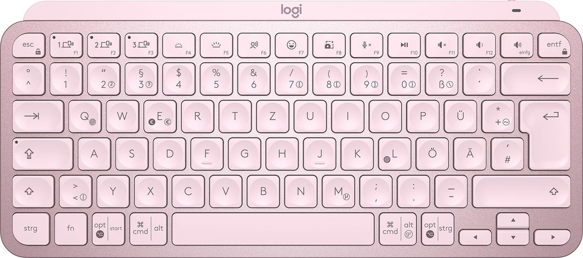 Logitech MX Keys Mini Draadloos Qwerty - Rosa