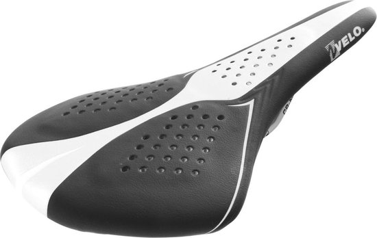 Velo Zadel Airthru Gel/wit - Zwart
