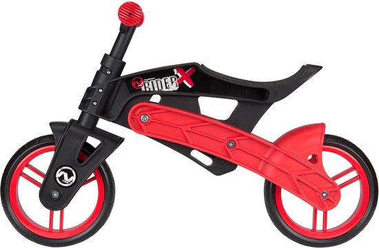Nijdam Loopfiets Verstelbaar N Rider Loopfiets Met 2 Wielen 10 Inch Junior - Zwart