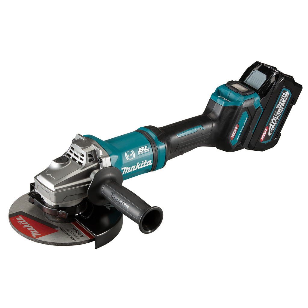 Makita GA037GT203 | Accu Haakse Slijper | 180 mm | 40V max | 5.0Ah | met veiligheidsschakelaar