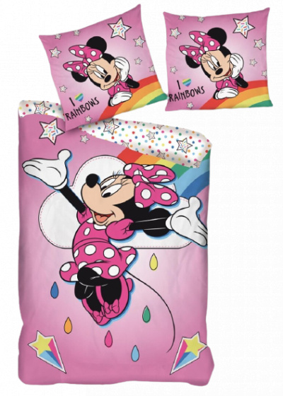 Disney dekbedovertrek Minnie Mouse 200 x 140 cm microfiber - Roze