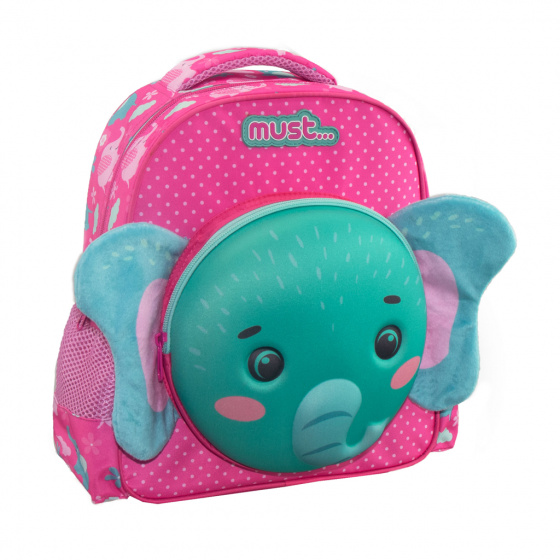 Must rugzak olifant meisjes 8 liter polyester/blauw - Roze