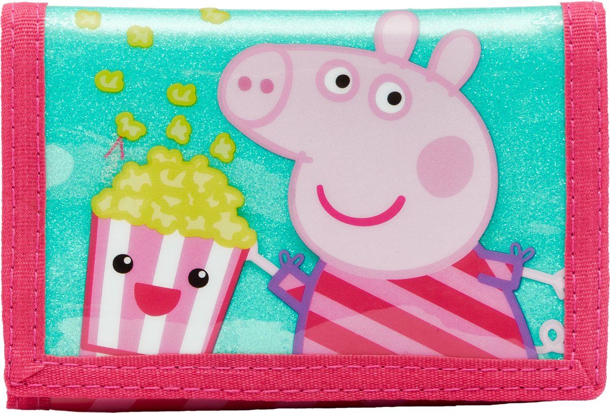 Nickelodeon portemonnee Peppa Pig Popcorn 13 cm polyester - Roze
