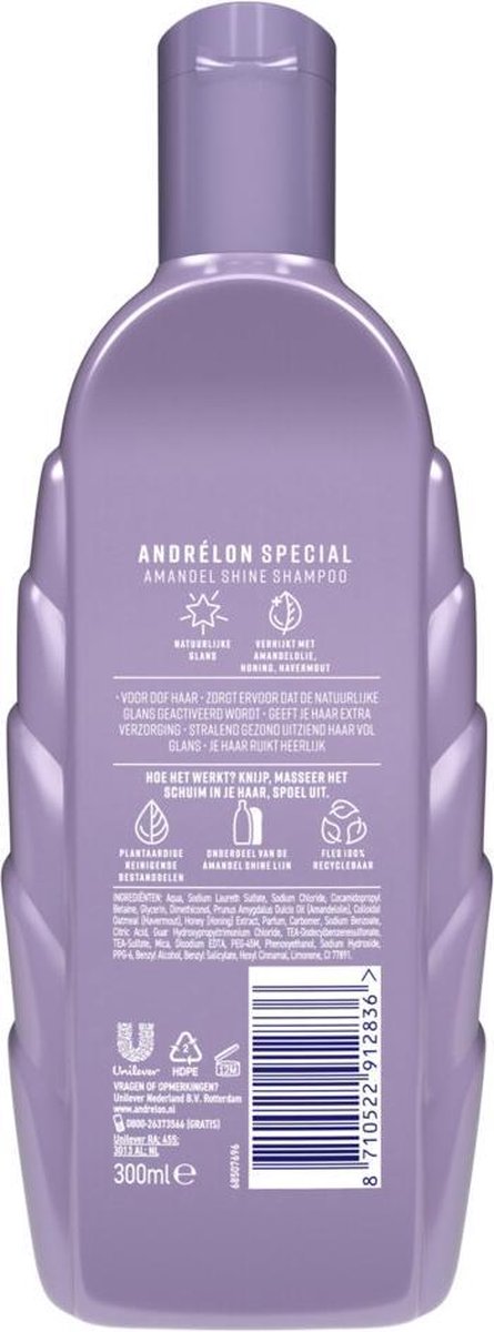 Andrelon Shampoo Almond Shine 300 ML