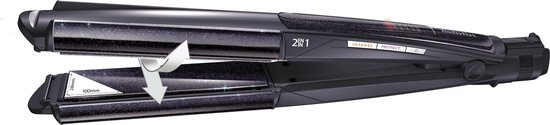 Babyliss Multistyler Diamond Ceramic Straight & Curl St330e - Zwart