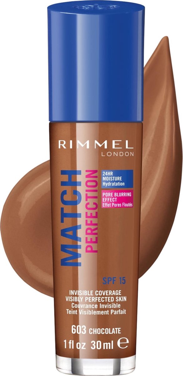 Rimmel 603 Chocolate Match Perfection Foundation 30ml