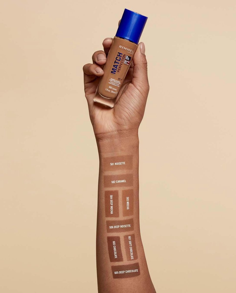 Rimmel 603 Chocolate Match Perfection Foundation 30ml